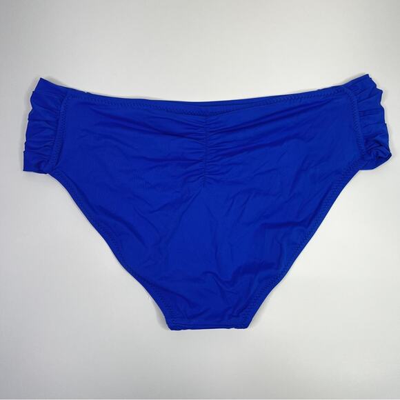 Becca color code hipster rear scrunch Bikini bottoms ultramarine blue - 1X - Picture 7 of 11